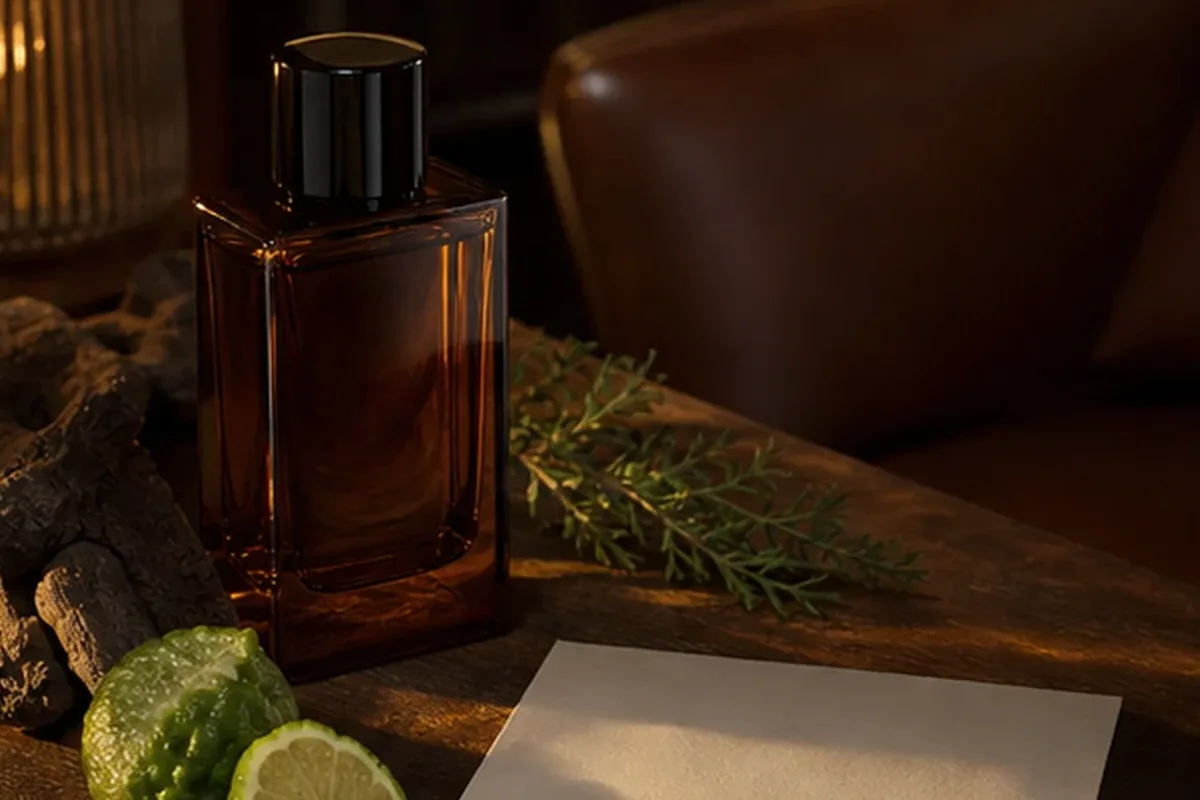 Emotionaler und authentischer Anwendungsmoment rund um Eau de Toilette bei kaltem Wetter