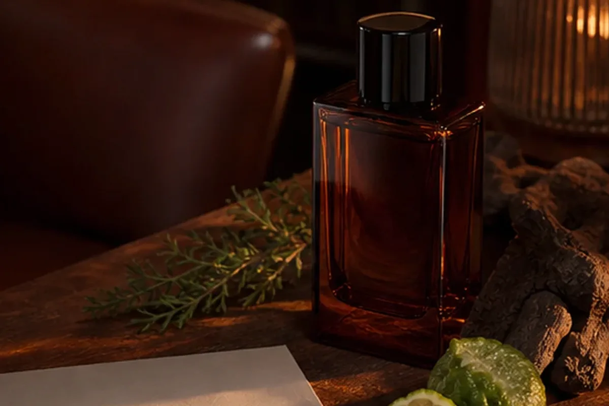 Authentischer Wohlfühlmoment passend zum Beauty-Thema Unisex-Parfum bei kaltem Wetter