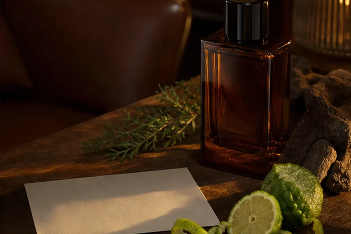 Emotionaler und authentischer Anwendungsmoment rund um Unisex-Parfum für einen eleganten Stil