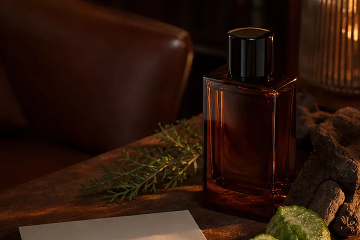 Emotionaler und authentischer Anwendungsmoment rund um Sommerparfum bei kaltem Wetter