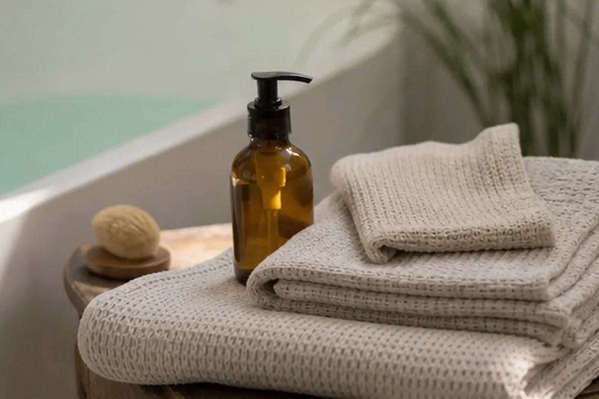 Redaktionelle Detailaufnahme zur Orientierung bei Sugaring-Paste bei Rasurbrand