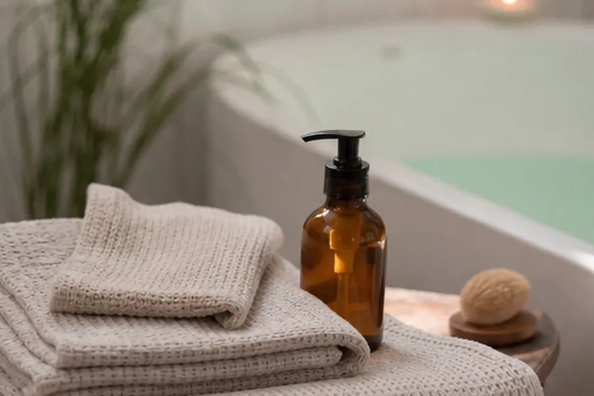 Redaktionelle Detailaufnahme zur Orientierung bei Waxing-Set bei eingewachsenen Haaren