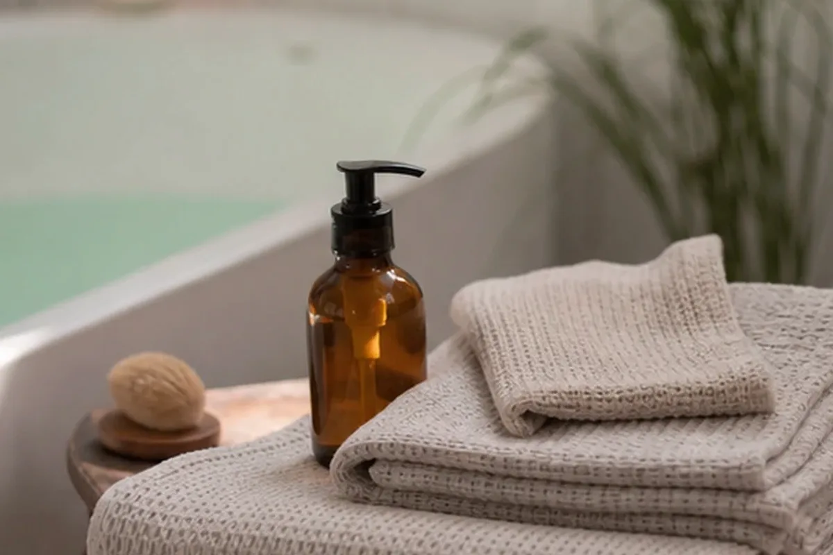 Hochwertige Beauty-Inszenierung zu Auswahlkriterien für Waxing-Set für die Bikinizone