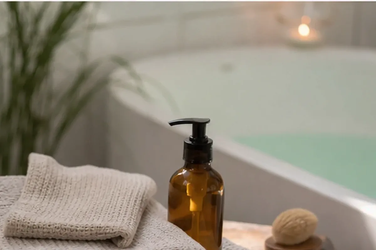 Hochwertige Beauty-Inszenierung zu Auswahlkriterien für Duschöl bei brüchigen Nägeln