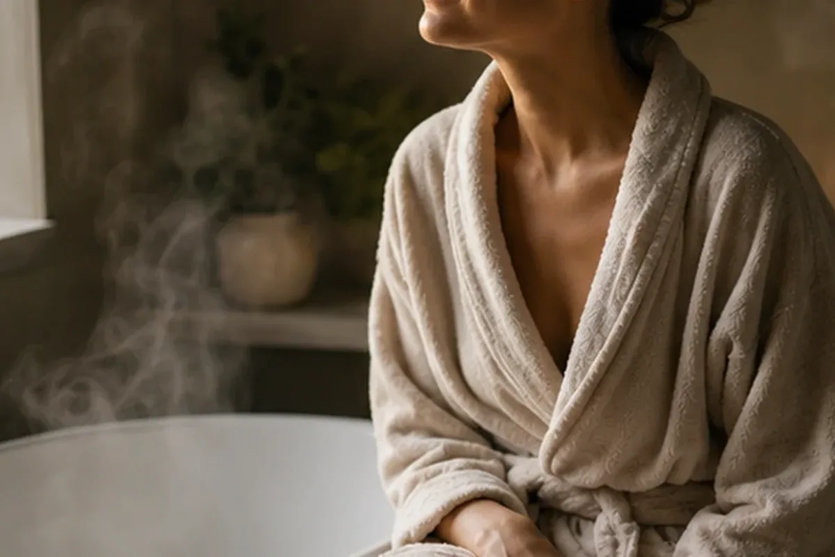 Authentischer Wohlfühlmoment passend zum Beauty-Thema Winterparfum für sensible Nasen