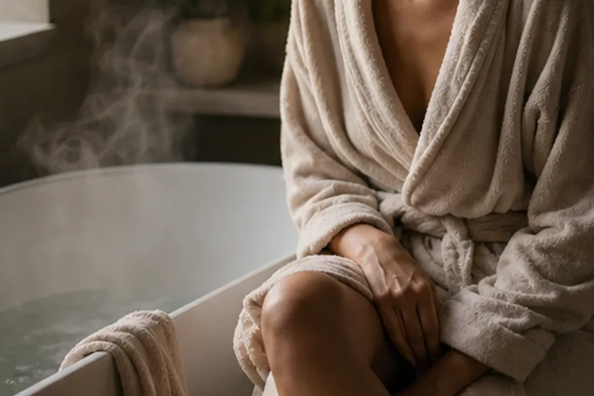 Authentische Beauty-Routine passend zum Thema Eau de Parfum bei kaltem Wetter