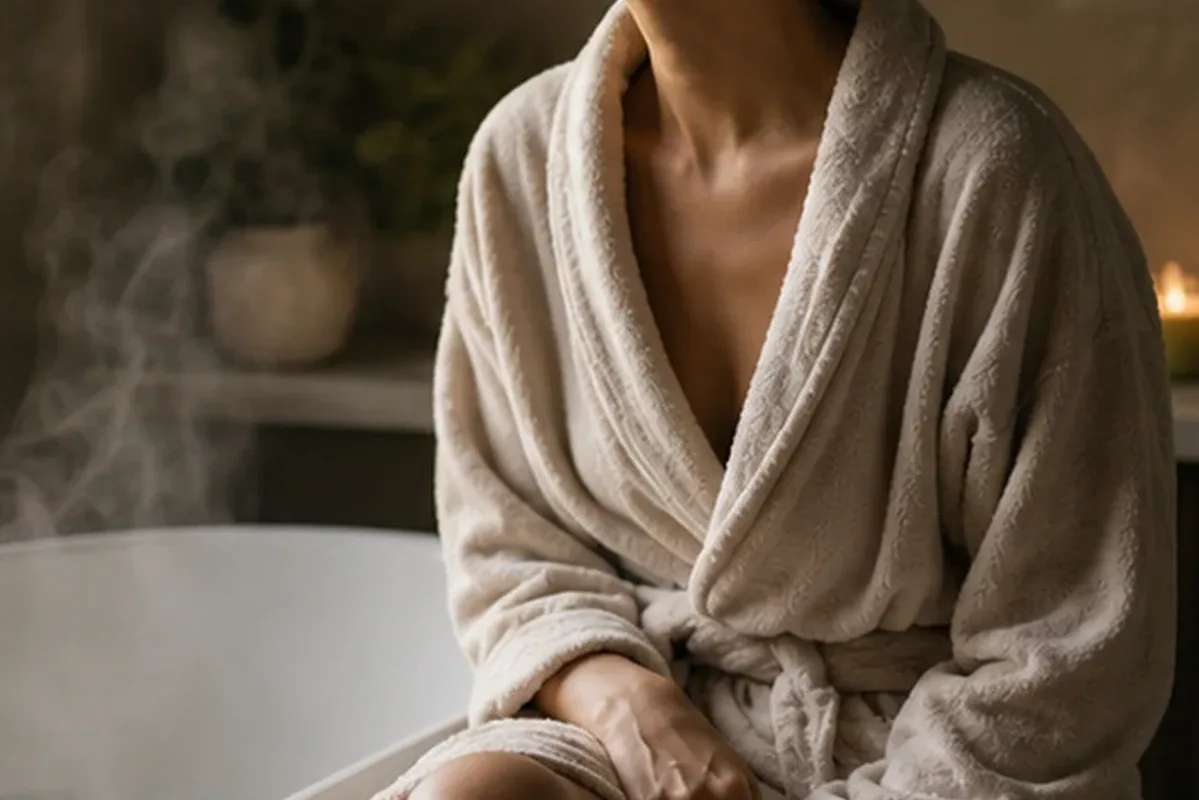 Redaktioneller Beauty-Moment zur Ausgangslage bei Körperpeeling für empfindliche Haut