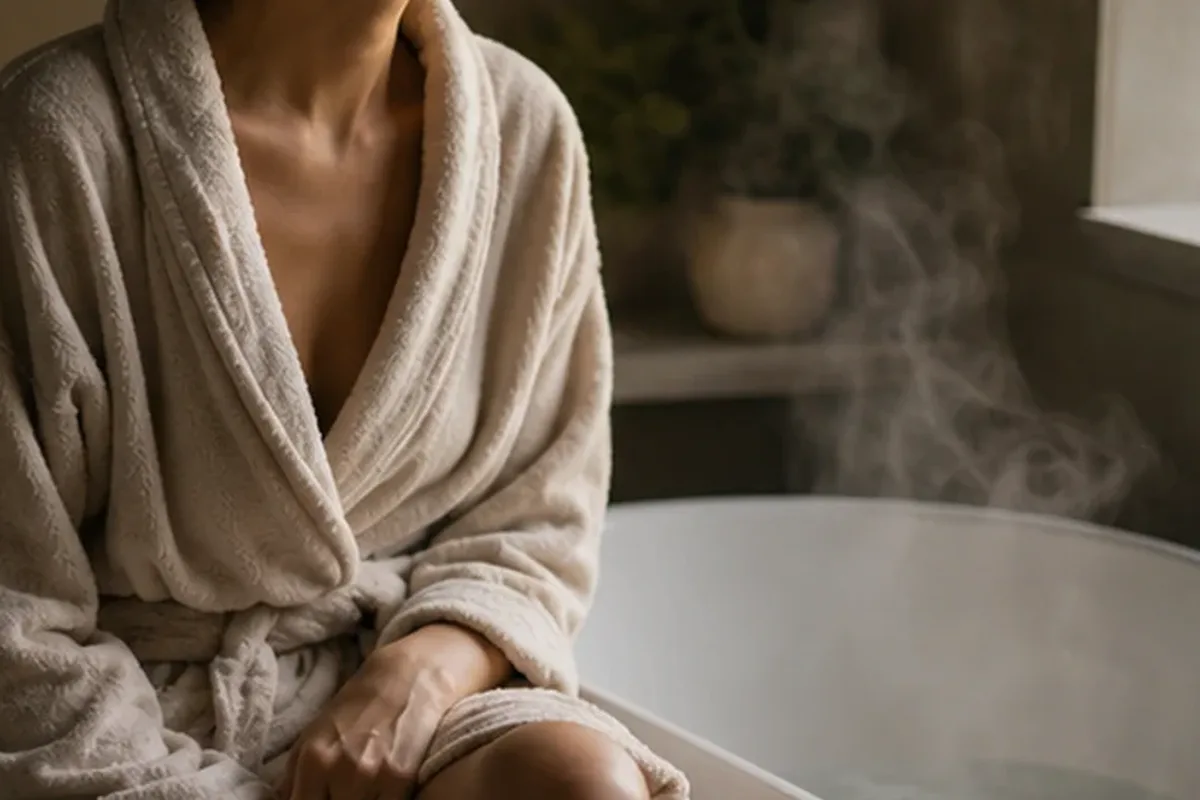 Authentische Beauty-Routine passend zum Thema Intimpflege für trockene Haut