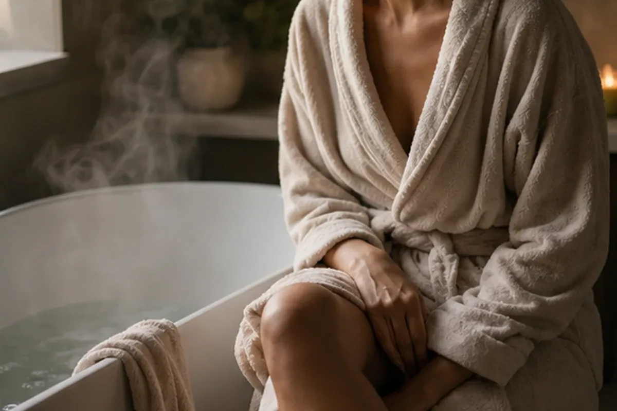 Emotionaler und authentischer Anwendungsmoment rund um Body Butter für raue Haut