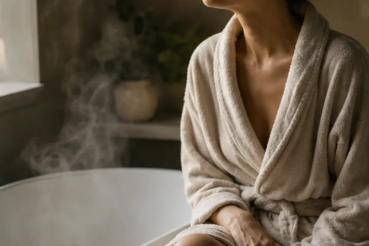 Authentische Beauty-Routine passend zum Thema Zitrischer Duft bei kaltem Wetter