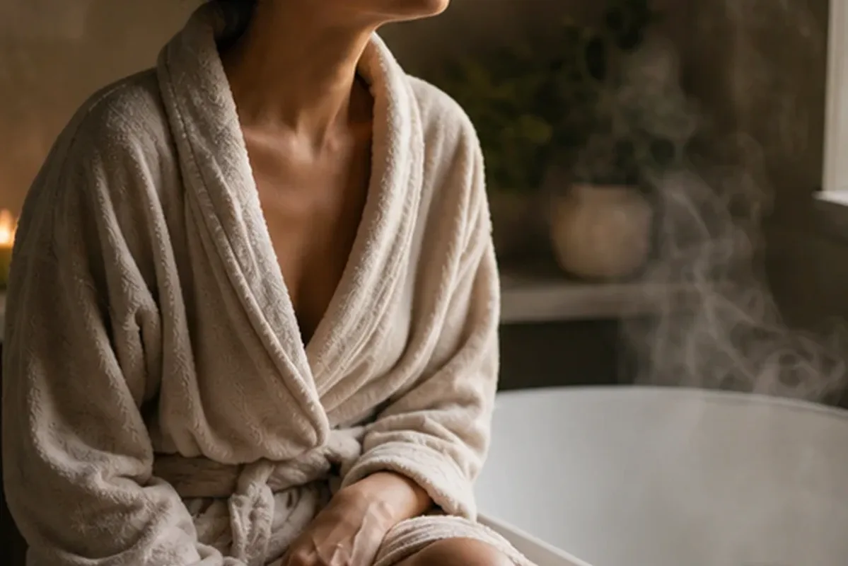 Redaktioneller Beauty-Moment zur Ausgangslage bei Körperöl für trockene Haut