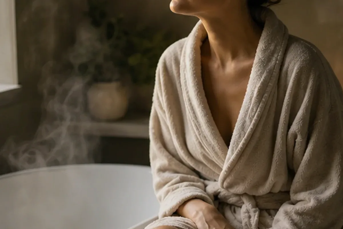 Authentische Beauty-Routine passend zum Thema Körperlotion für raue Haut