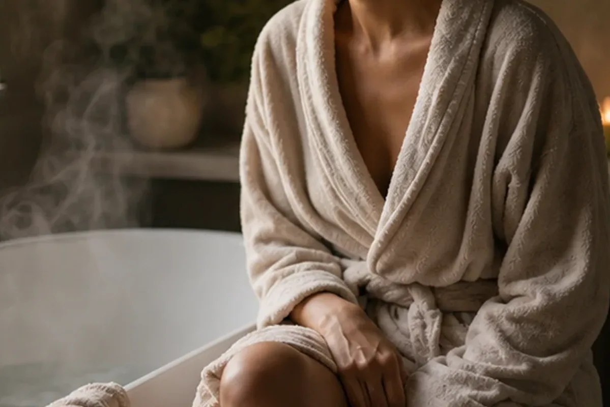 Emotionaler und authentischer Anwendungsmoment rund um Winterparfum für Duftanfänger