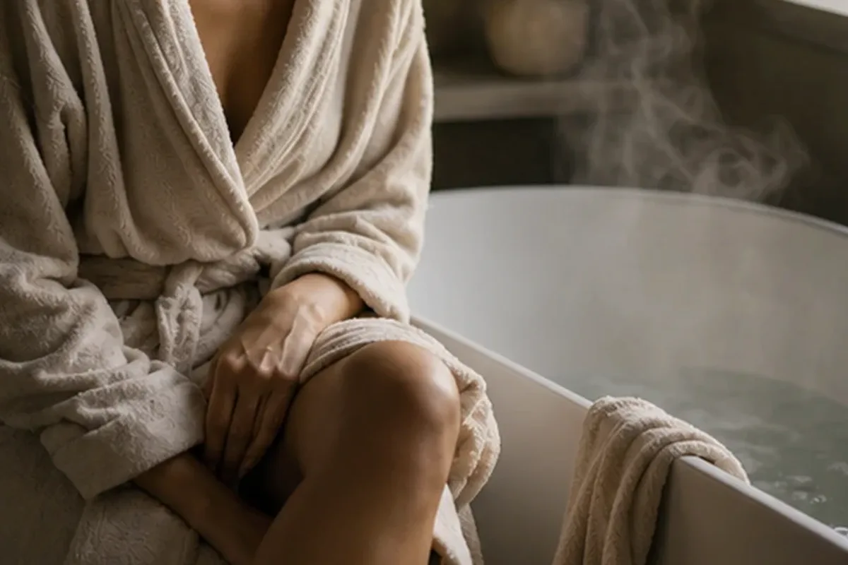 Redaktioneller Beauty-Moment zur Ausgangslage bei After-Sun-Pflege bei starkem Schwitzen