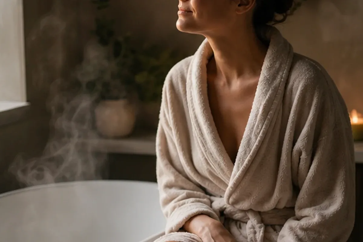 Authentische Beauty-Routine passend zum Thema After-Sun-Pflege für raue Haut