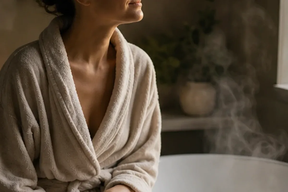 Authentischer Wohlfühlmoment passend zum Beauty-Thema Orientalischer Duft für einen minimalistischen Stil