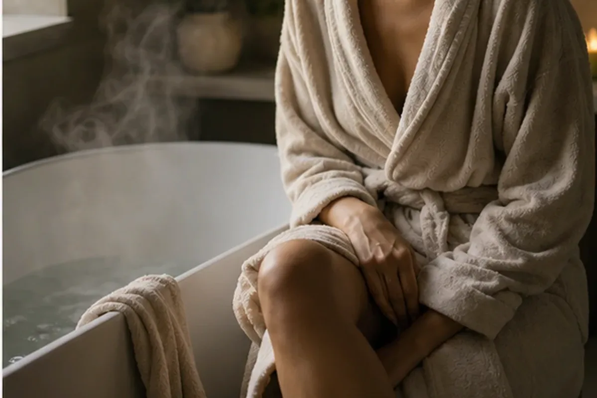 Redaktioneller Beauty-Moment zur Ausgangslage bei Holziger Duft für einen eleganten Stil