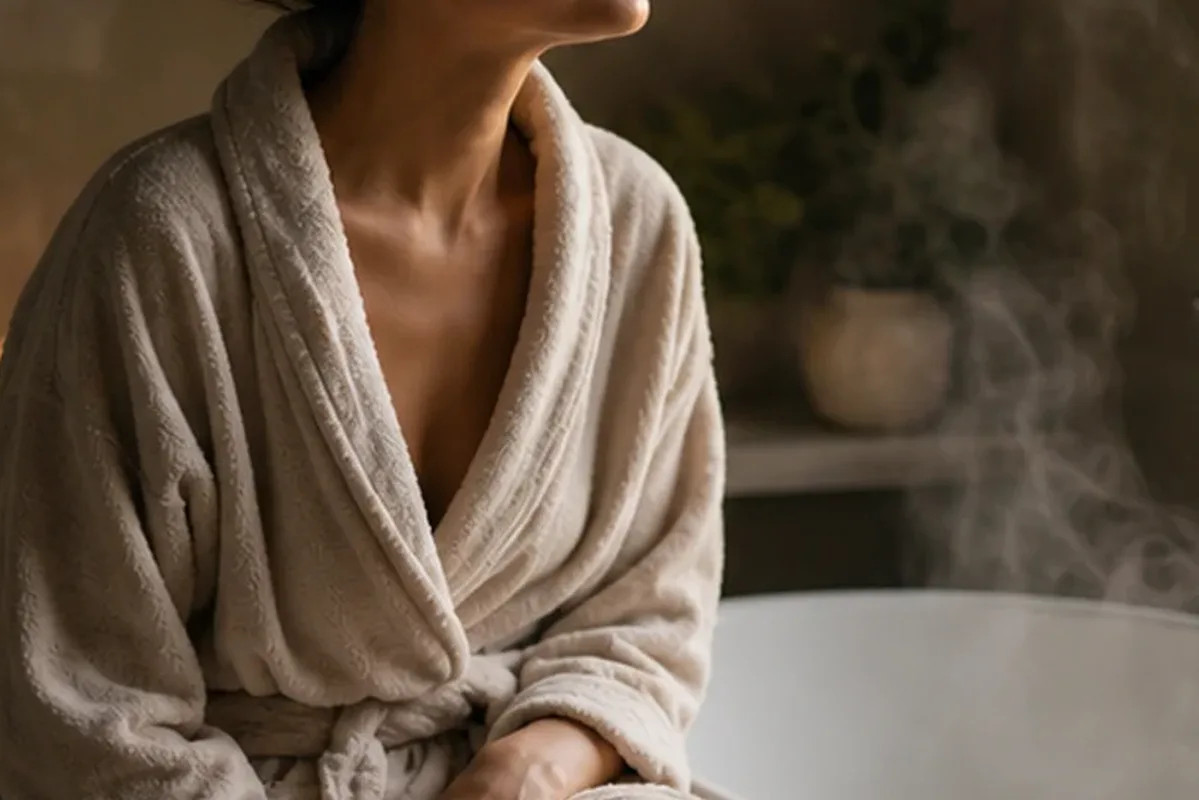 Authentischer Wohlfühlmoment passend zum Beauty-Thema Körperlotion für beanspruchte Hände