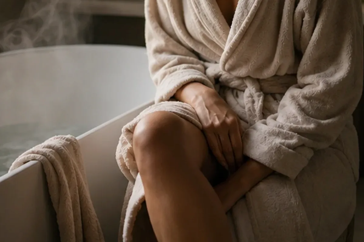 Redaktioneller Beauty-Moment zur Ausgangslage bei Winterparfum bei kaltem Wetter