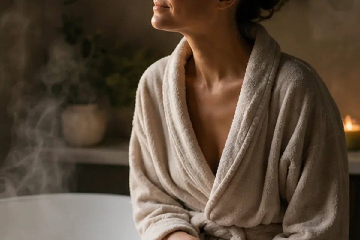Authentischer Wohlfühlmoment passend zum Beauty-Thema Handcreme für empfindliche Haut