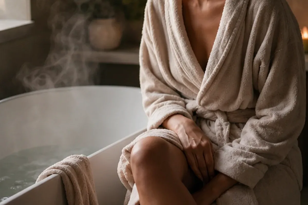 Authentischer Wohlfühlmoment passend zum Beauty-Thema Moschusduft für sensible Nasen