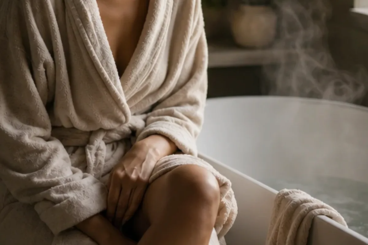 Authentische Beauty-Routine passend zum Thema Body Butter für raue Haut