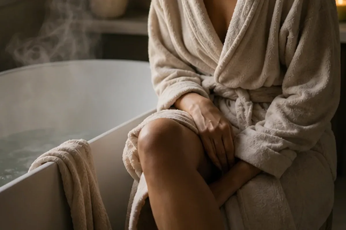Authentische Beauty-Routine passend zum Thema Fußcreme für raue Haut