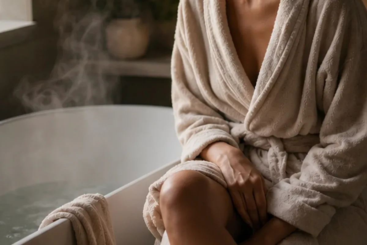Authentische Beauty-Routine passend zum Thema After-Sun-Pflege für raue Haut