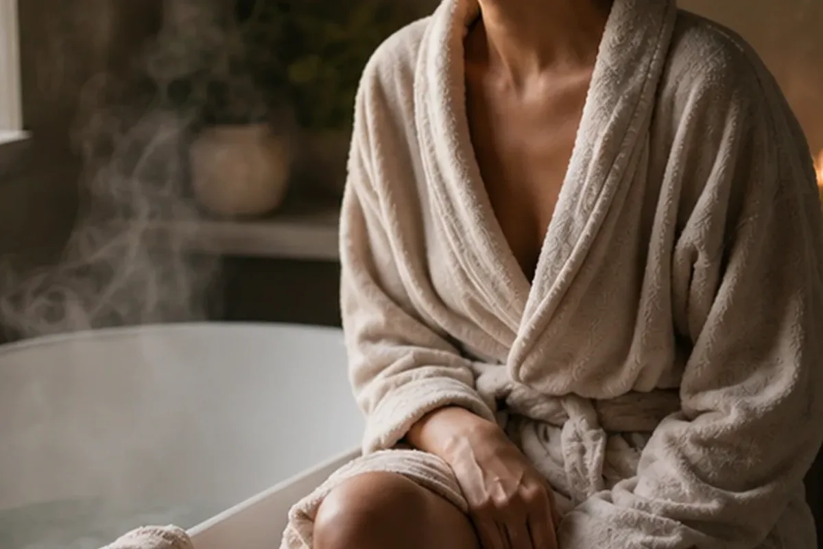 Authentischer Wohlfühlmoment passend zum Beauty-Thema Handcreme für beanspruchte Hände