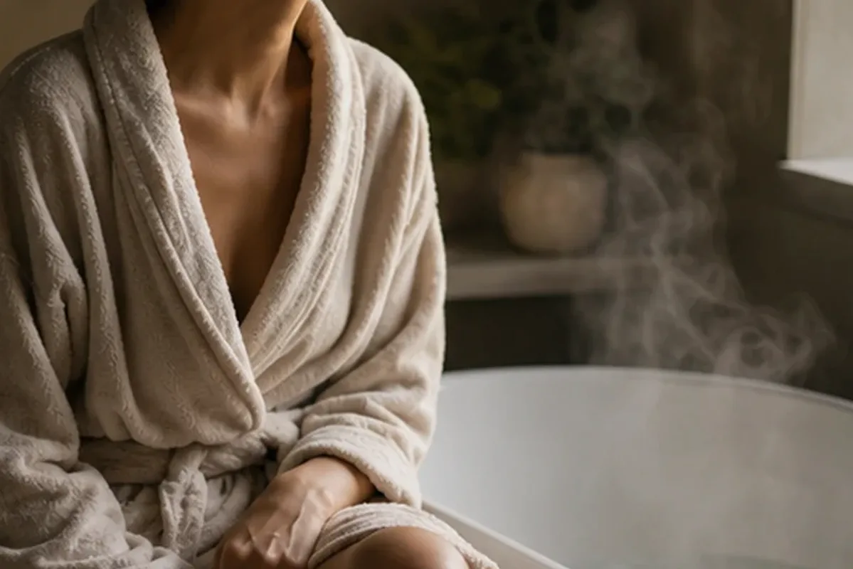 Authentischer Wohlfühlmoment passend zum Beauty-Thema Nischenduft mit langer Haltbarkeit