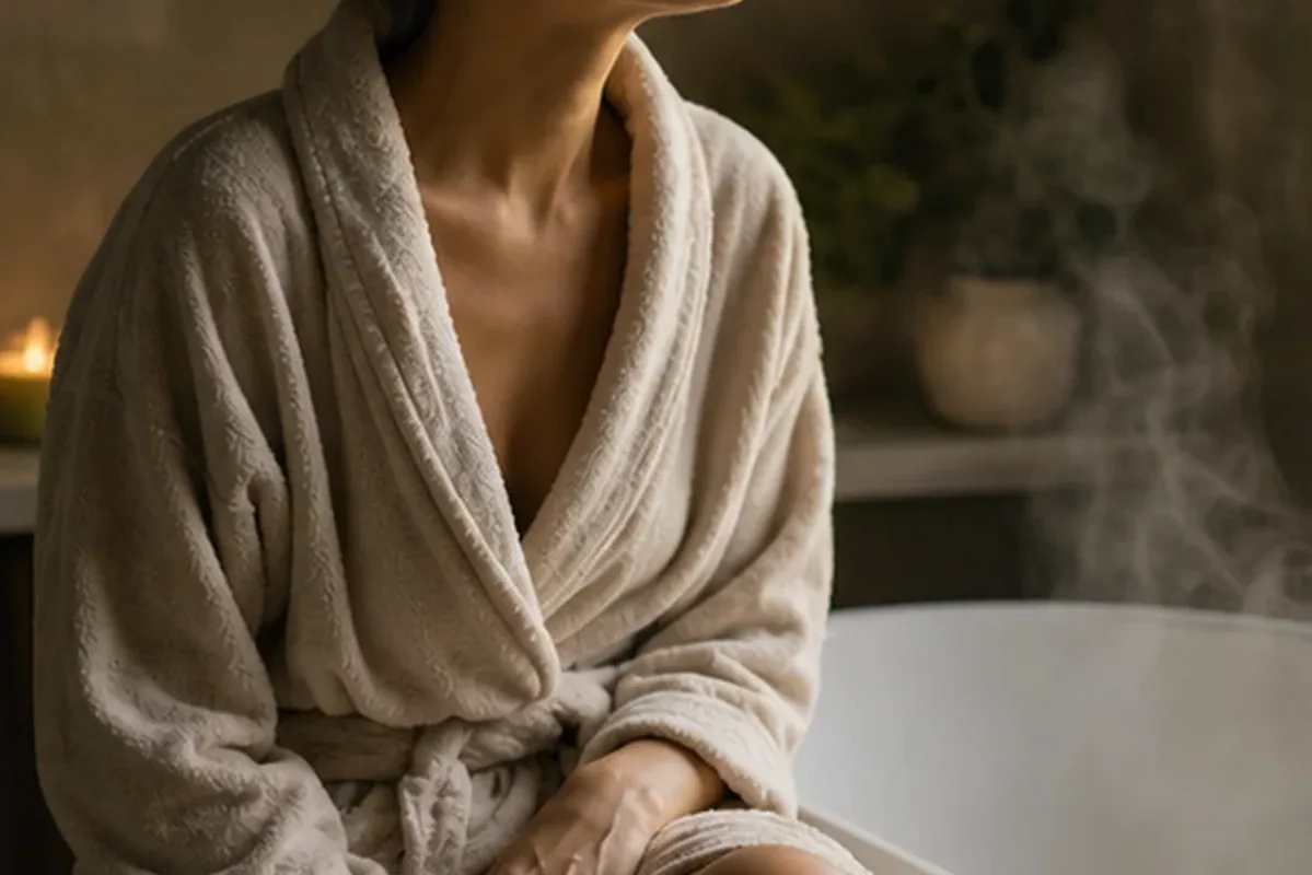 Redaktioneller Beauty-Moment zur Ausgangslage bei Eau de Toilette bei kaltem Wetter