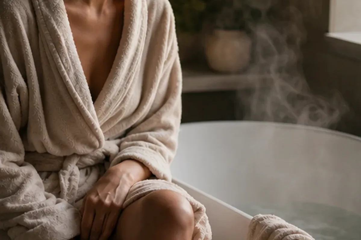Redaktioneller Beauty-Moment zur Ausgangslage bei Unisex-Parfum bei warmem Wetter