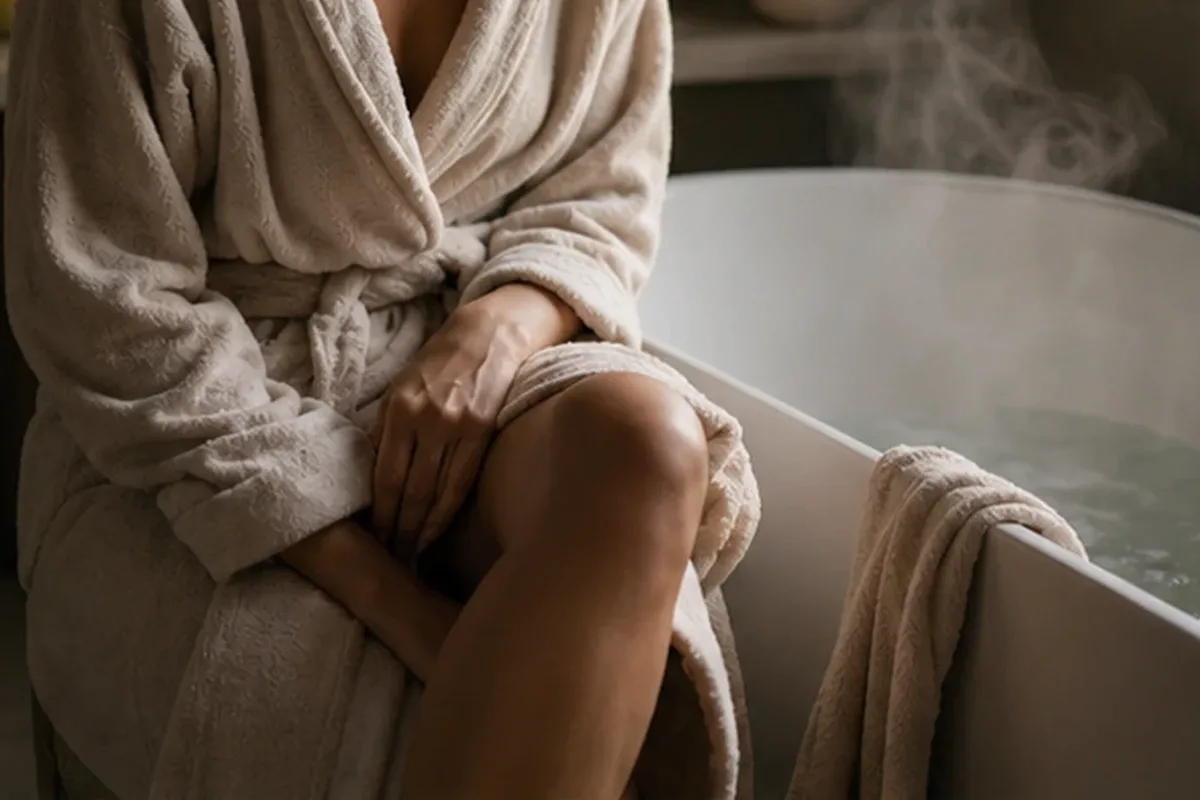 Hochwertige Beauty-Inszenierung zu Auswahlkriterien für Fußcreme für empfindliche Haut