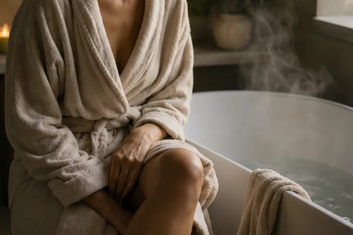 Redaktioneller Beauty-Moment zur Ausgangslage bei Duschöl für empfindliche Haut