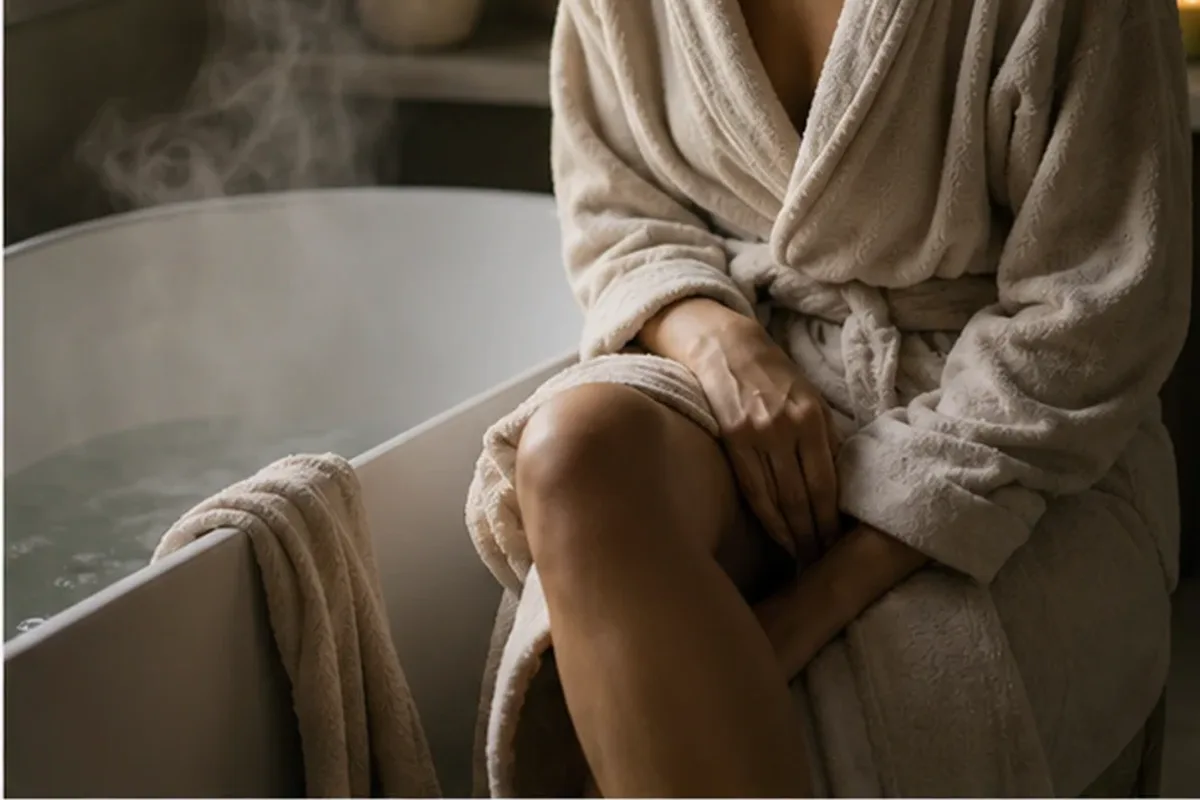 Authentische Beauty-Routine passend zum Thema Körperlotion bei starkem Schwitzen