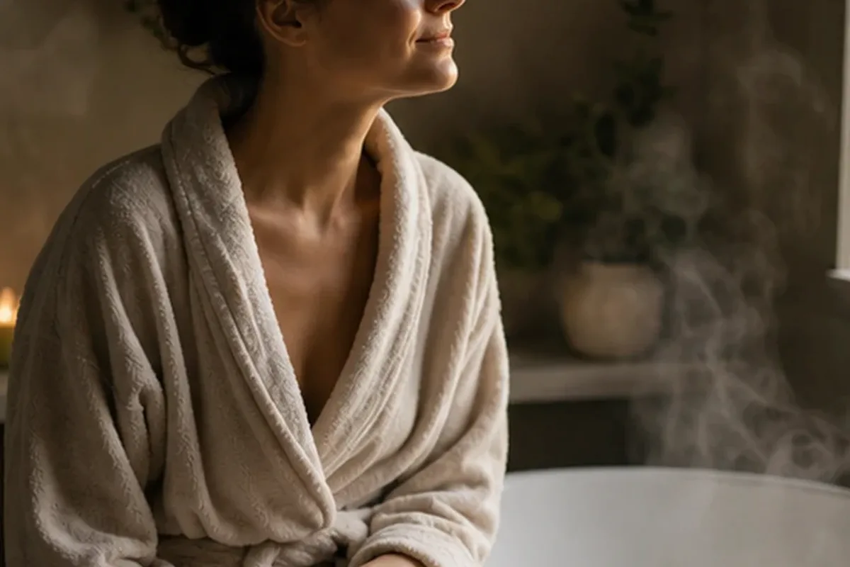 Emotionaler und authentischer Anwendungsmoment rund um Eau de Parfum für einen eleganten Stil