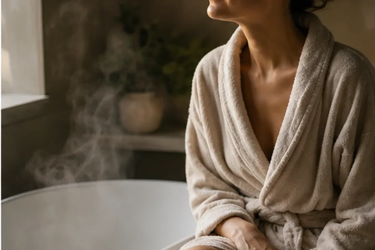 Redaktioneller Beauty-Moment zur Ausgangslage bei Holziger Duft für einen eleganten Stil