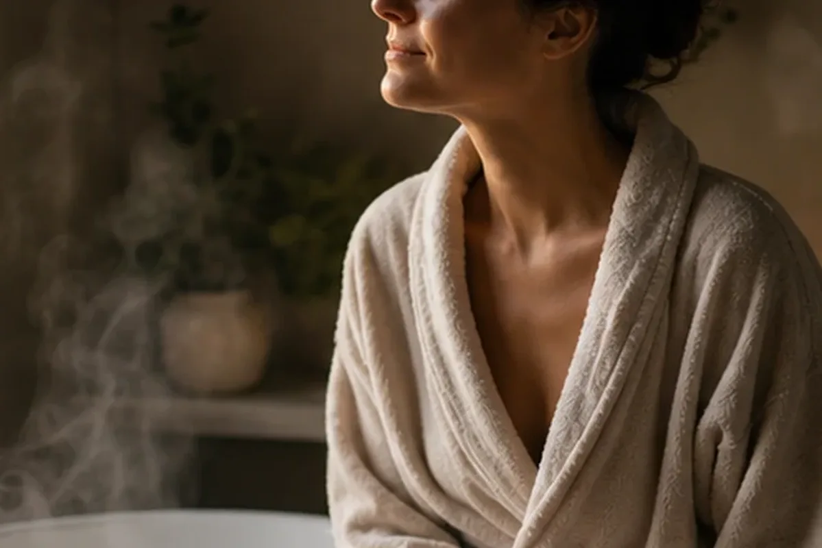 Authentische Beauty-Routine passend zum Thema Duschöl bei starkem Schwitzen