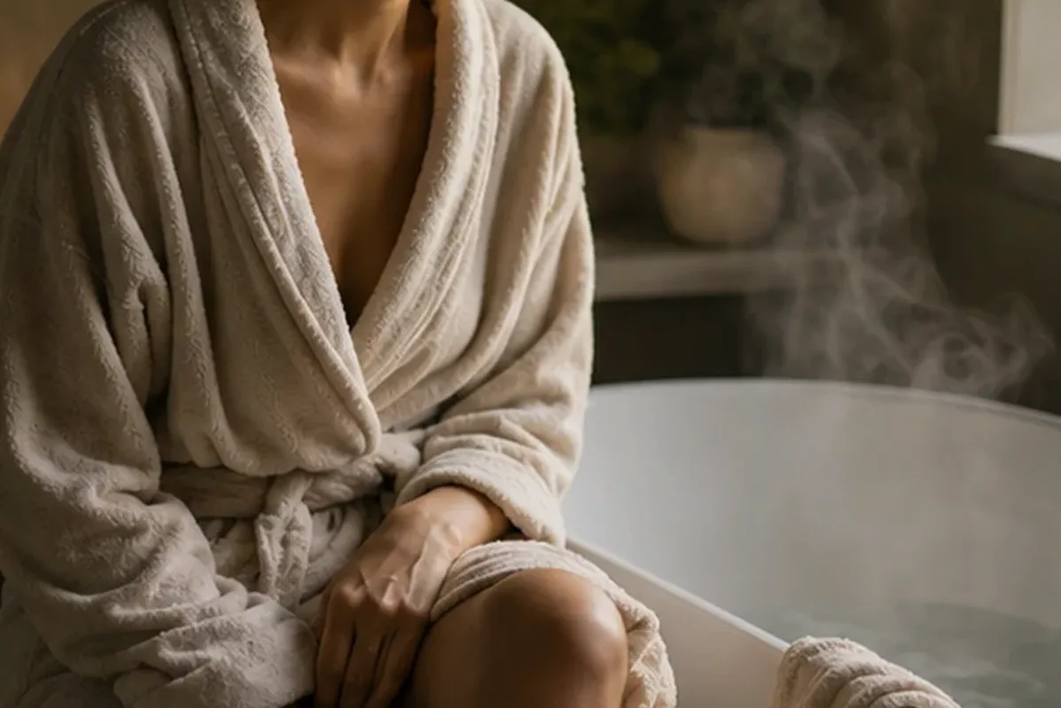 Emotionaler und authentischer Anwendungsmoment rund um Eau de Toilette für sensible Nasen