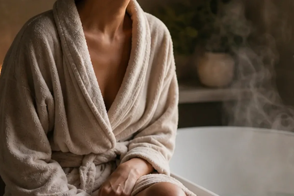 Authentischer Wohlfühlmoment passend zum Beauty-Thema Sommerparfum für einen minimalistischen Stil