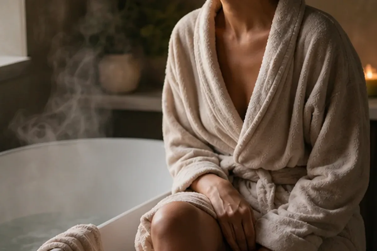 Authentische Beauty-Routine passend zum Thema After-Sun-Pflege für raue Haut