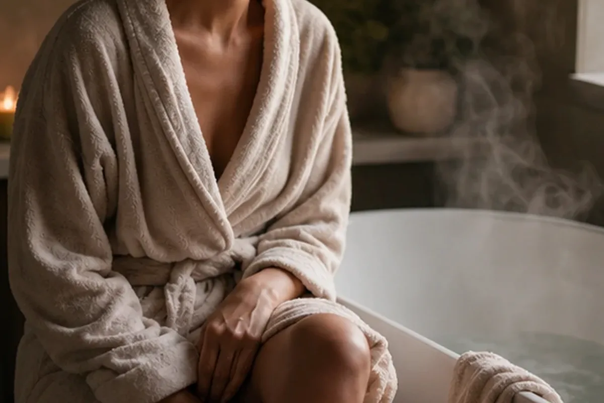 Redaktioneller Beauty-Moment zur Ausgangslage bei Duschgel für müde Füße