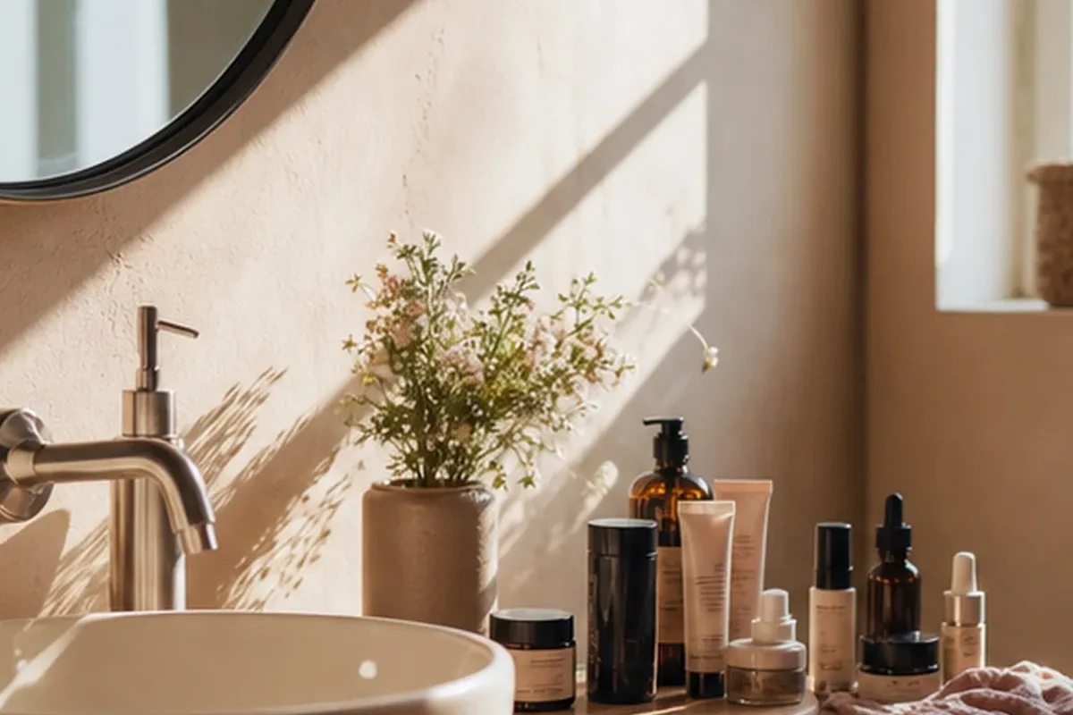Redaktionelle Detailaufnahme zur Orientierung bei After Shave bei wenig Zeit