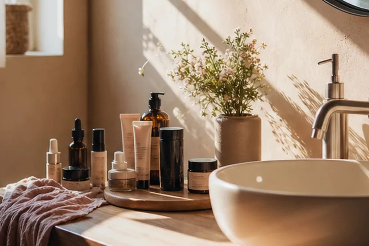 Hochwertige Beauty-Inszenierung zu Auswahlkriterien für Mikrostrom-Gerät bei wenig Zeit