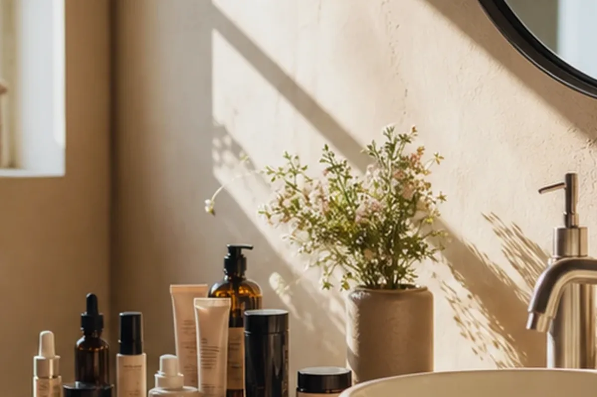 Hochwertige Beauty-Inszenierung zu Auswahlkriterien für Körperanalysewaage bei wenig Zeit