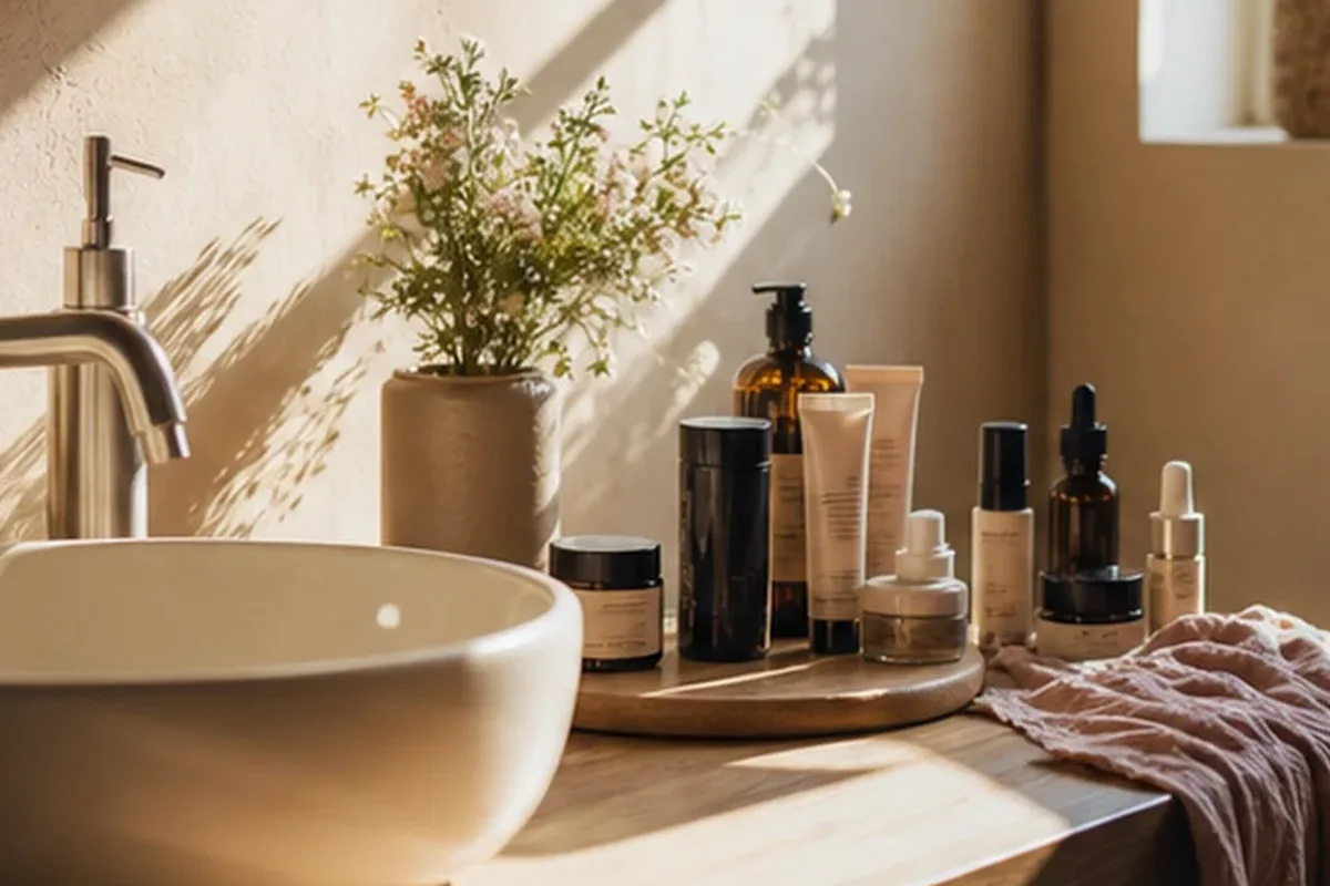 Hochwertige Beauty-Inszenierung zu Auswahlkriterien für Kopfhautserum für lockiges Haar