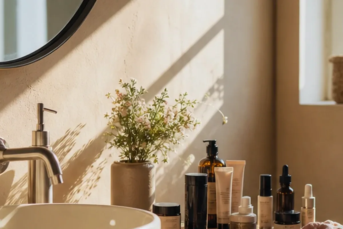 Hochwertige Beauty-Inszenierung zu Auswahlkriterien für Puder für reife Haut
