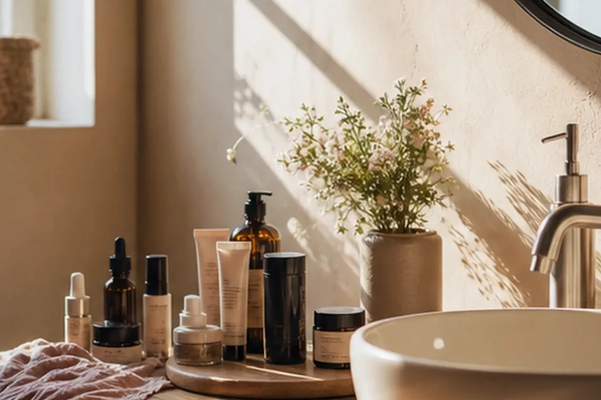 Hochwertige Beauty-Inszenierung zu Auswahlkriterien für Gesichtswasser für unreine Haut