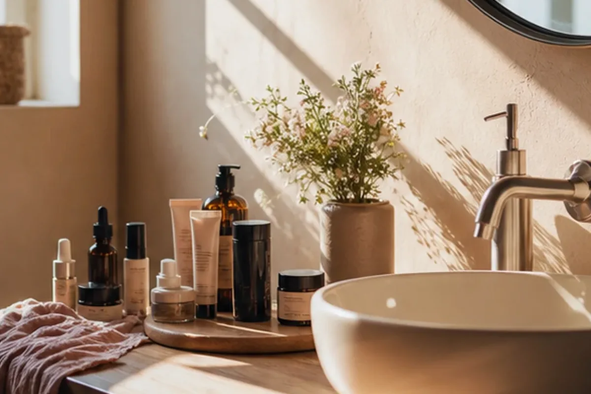 Redaktionelle Detailaufnahme zur Orientierung bei Retinol-Serum für trockene Haut