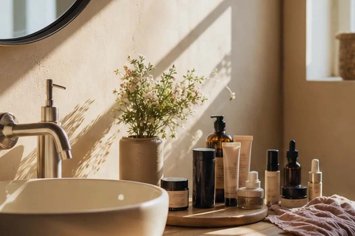 Hochwertige Beauty-Inszenierung zu Auswahlkriterien für Hautbarriere-Pflege für empfindliche Haut